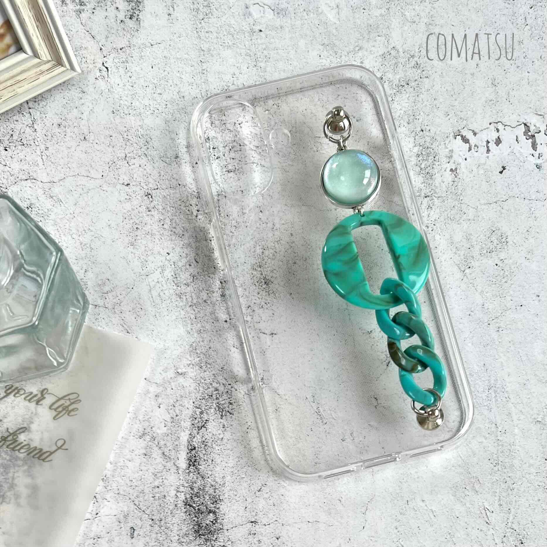 Impact GREEN ハンドホルダー付きスマホケース 落下防止ベルトストラップ付きスマホカバー1枚目の画像